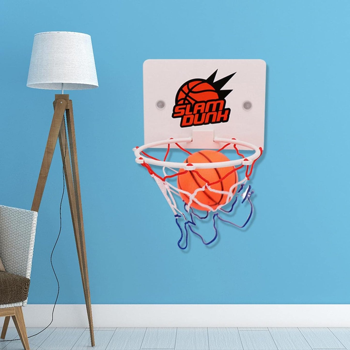 Applyvt Mini Basketball Set Indoor, Wall Mounted Kids Basketball Set W/ the Suction Cup, Adjustable Height Wall Basketball Hoop Outdoor,With Ball & Pump, Mobile Basketball Hoopgirls Boys Teens